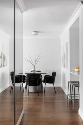 Dining room, Interior, Wood Texture Flooring