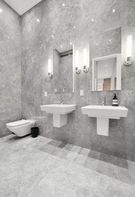 Bathroom, Dual Sink Vanities, Interior, Recessed Lighting