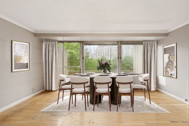 Dining room, Interior, Wood Texture Flooring