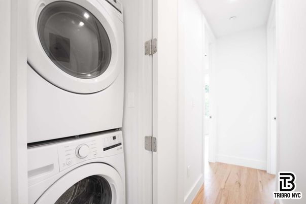 Interior, Recessed Lighting, Utility Closets, Washer, Wood Texture Flooring