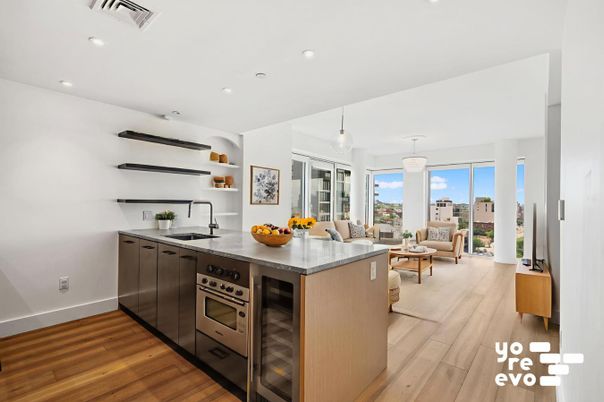 Interior, Kitchen, Living room, Pendant Lights, Recessed Lighting, Stainless Steel Appliances, Wood Texture Flooring