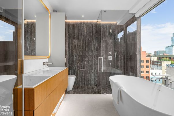 Bathroom, Dual Sink Vanities, Free Standing Baths, Interior, Recessed Lighting