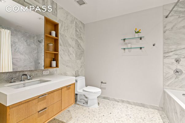 Bathroom, Interior, Marble Walls
