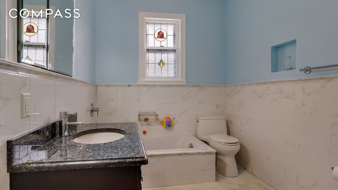 Bathroom, Interior, Marble Walls