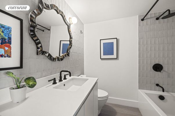 Bathroom, Interior, Wood Texture Flooring