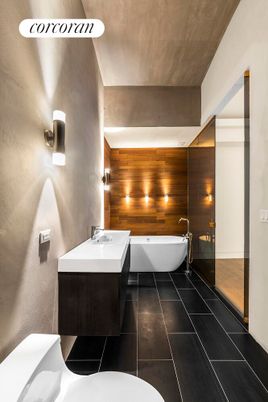 Bathroom, Interior, Wooden Walls