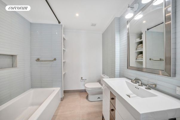 Bathroom, Interior, Recessed Lighting