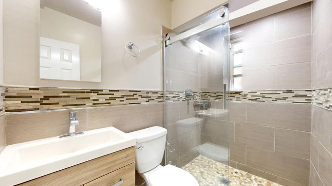 Bathroom, Glass Shower, Interior