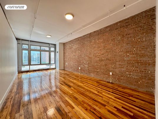 Empty room, Interior, Stone Walls, Wood Texture Flooring