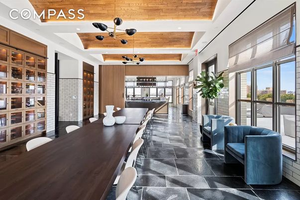 Dining room, Interior, Pendant Lights, Recessed Lighting, Wooden Ceilings