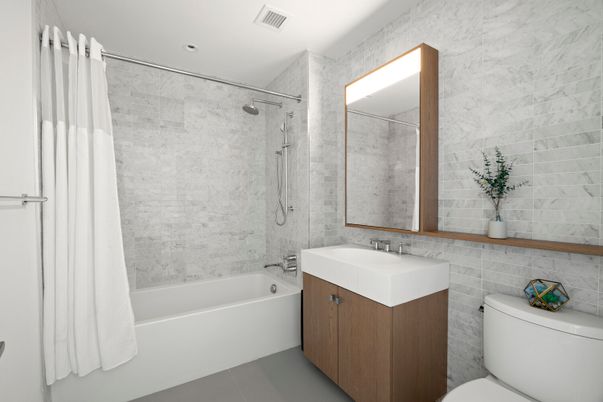Bathroom, Interior, Recessed Lighting