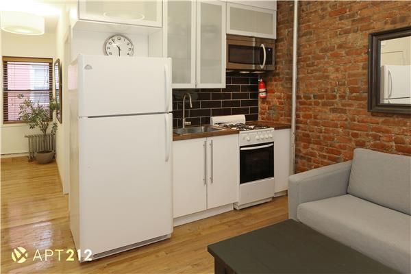 Interior, Kitchen, Stainless Steel Appliances, Stone Walls, Wood Texture Flooring