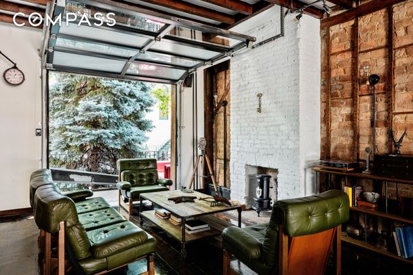 Interior, Living room, Stone Walls