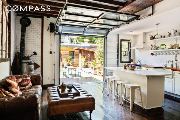 Glass Ceilings, Interior, Kitchen, Pendant Lights, Wood Texture Flooring