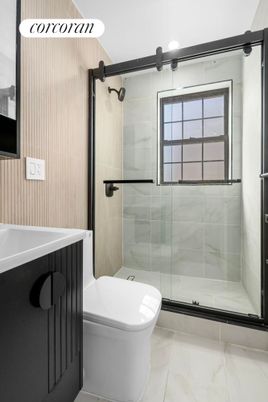 Bathroom, Glass Shower, Interior, Marble