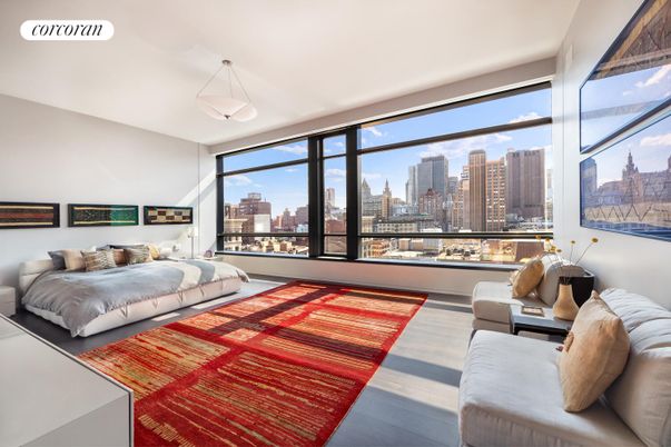 Bedroom, Interior, Skyline