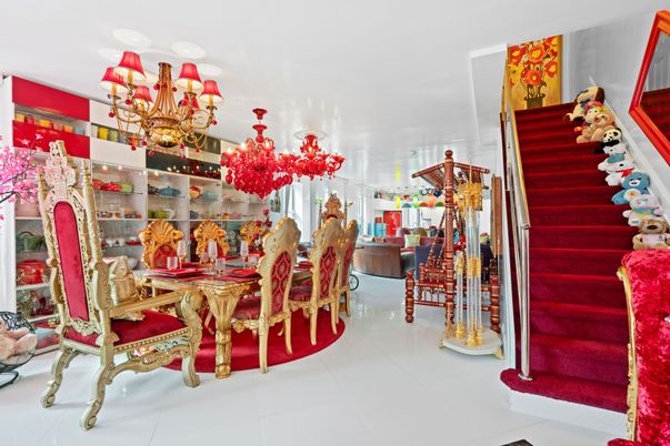 Chandelier, Dining room, Interior
