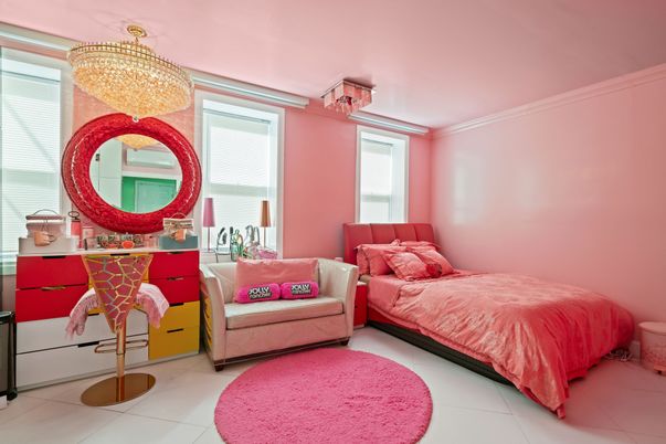 Bedroom, Chandelier, Interior