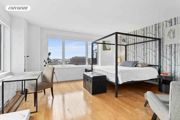 Bedroom, Home Office, Interior, Wood Texture Flooring