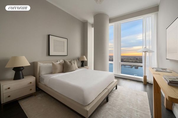 Bedroom, Interior, Water, Wood Texture Flooring