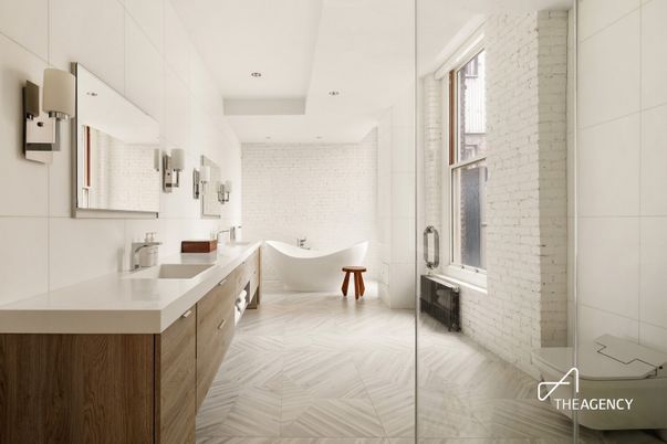 Bathroom, Dual Sink Vanities, Free Standing Baths, Glass Shower, Interior, Recessed Lighting