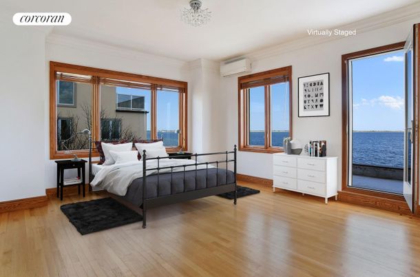 Bedroom, Interior, Water, Wood Texture Flooring
