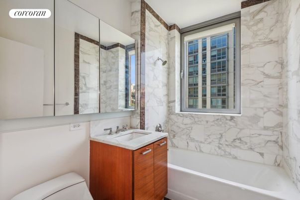 Bathroom, Interior, Marble Walls
