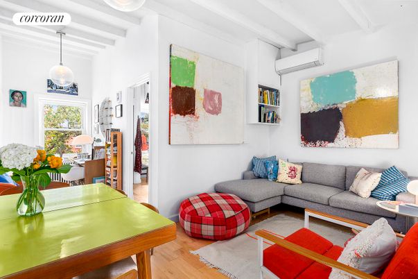 Interior, Living room, Pendant Lights, Wood Texture Flooring