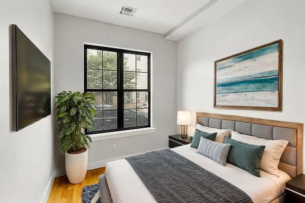 Bedroom, Interior, Wood Texture Flooring