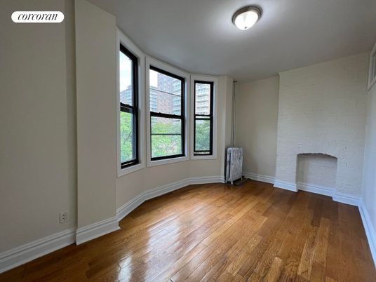 Empty room, Interior, Stone Walls, Wood Texture Flooring