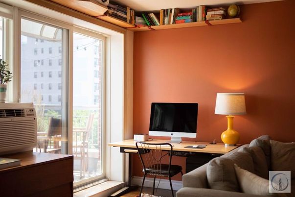 Home Office, Interior, Wood Texture Flooring