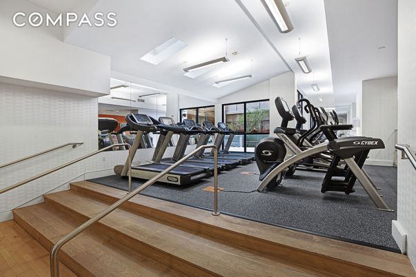 Fitness Equipment, Gym, Interior, Wood Texture Flooring
