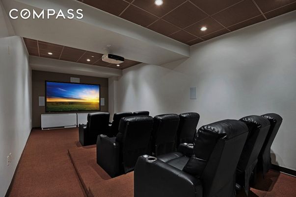 Home Theatre Room, Interior, Projection Screen, Recessed Lighting, Theatre Room
