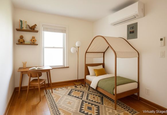 Bedroom, Home Office, Interior, Wood Texture Flooring