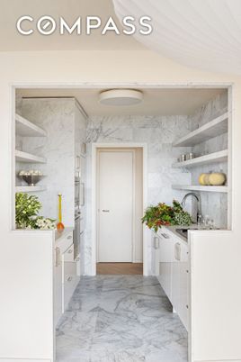 Interior, Kitchen, Marble, Marble Walls, Recessed Lighting