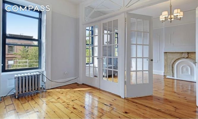 Chandelier, Empty room, Interior, Wood Texture Flooring