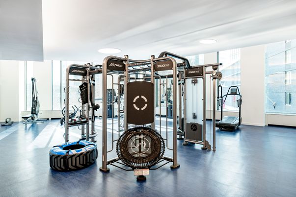 Fitness Equipment, Gym, Interior, Recessed Lighting