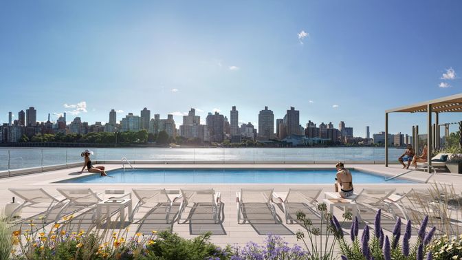 Exterior, Pool, Water, Skyline