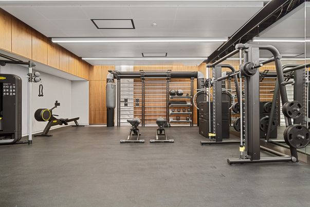 Fitness Equipment, Interior, Wooden Walls