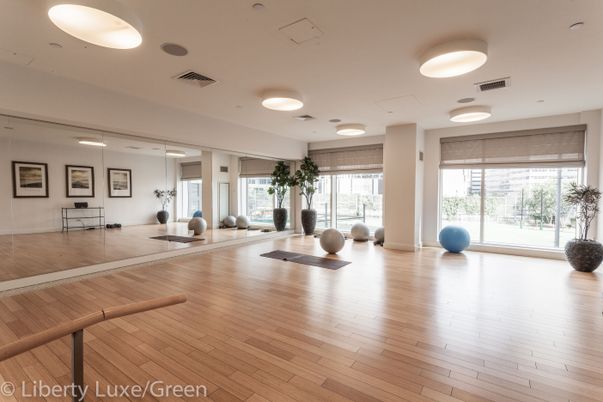 Fitness Equipment, Interior, Wood Texture Flooring