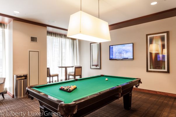 Billiard Table, Game Room, Interior, Pendant Lights, Recessed Lighting