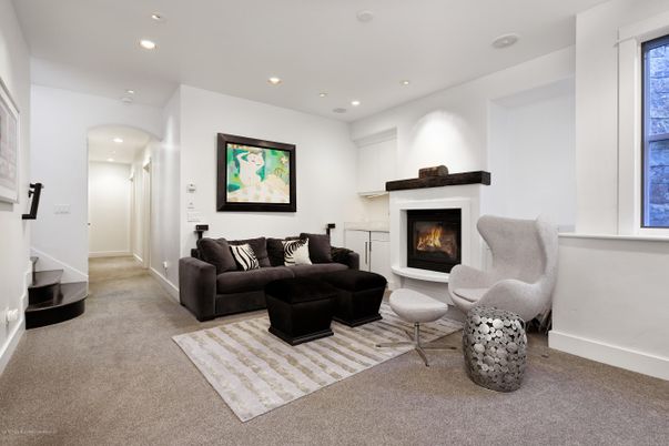 Fireplace, Interior, Living room, Recessed Lighting