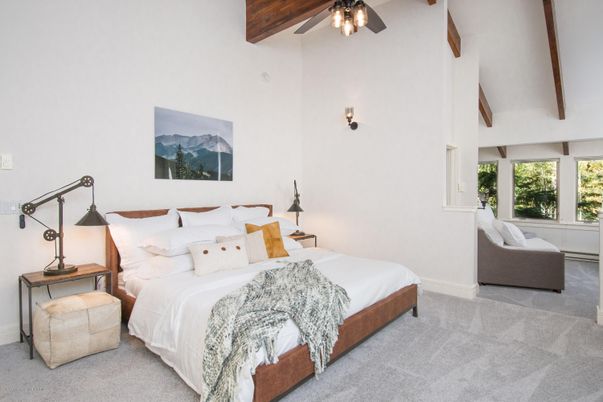 Bedroom, Interior, Wooden Beams