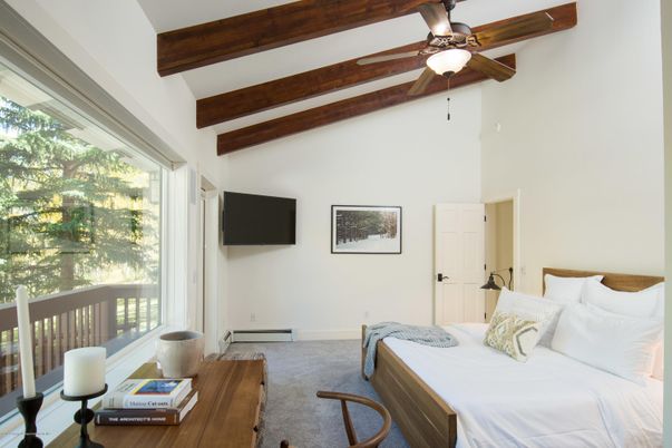 Bedroom, Interior, Wooden Beams, Wood Texture Flooring