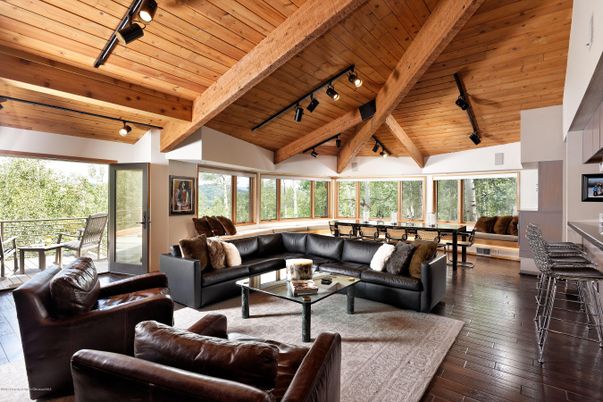 Dining room, Interior, Living room, Wooden Beams, Wooden Ceilings, Wood Texture Flooring
