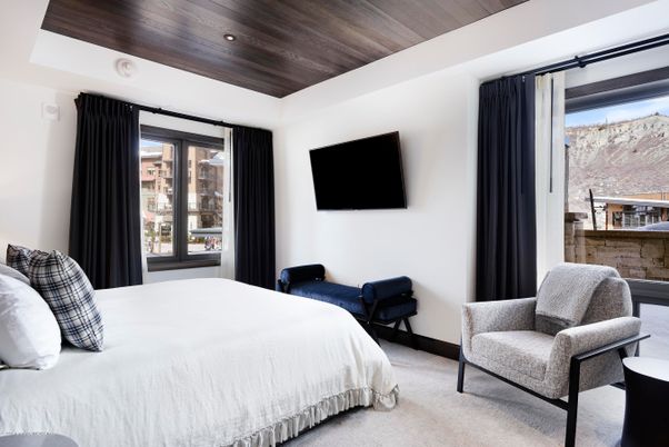 Bedroom, Interior, Recessed Lighting, Wooden Ceilings