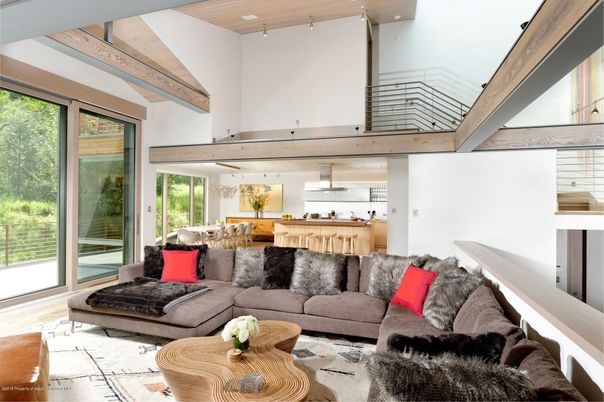 Interior, Kitchen, Living room, Pendant Lights, Wooden Beams, Wooden Ceilings, Wood Texture Flooring