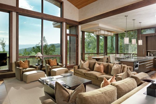 Dining room, Interior, Kitchen, Living room, Pendant Lights