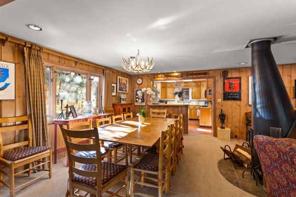 Chandelier, Dining room, Interior, Kitchen, Wooden Walls
