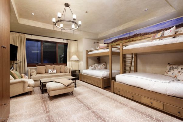 Bedroom, Chandelier, Interior, Recessed Lighting